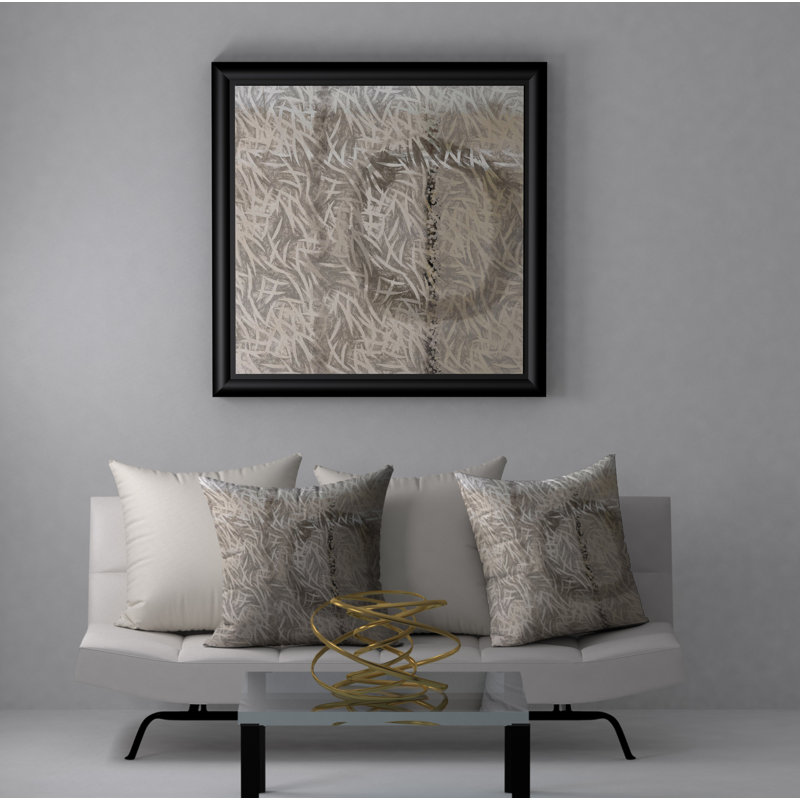 Abstract Throw Pillow, 18" x 18"