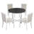 TREXM 5-Piece Extendable Dining Table Set For 4-326600494-326600493-326600483