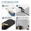 Panneau mural acoustique - 4 panneaux muraux en vinyle à lattes de bois 3D insonorisées 4 pièces x 106 po x 12,6 po (ensemble de 4 / 37,1 pieds carrés)-132955905