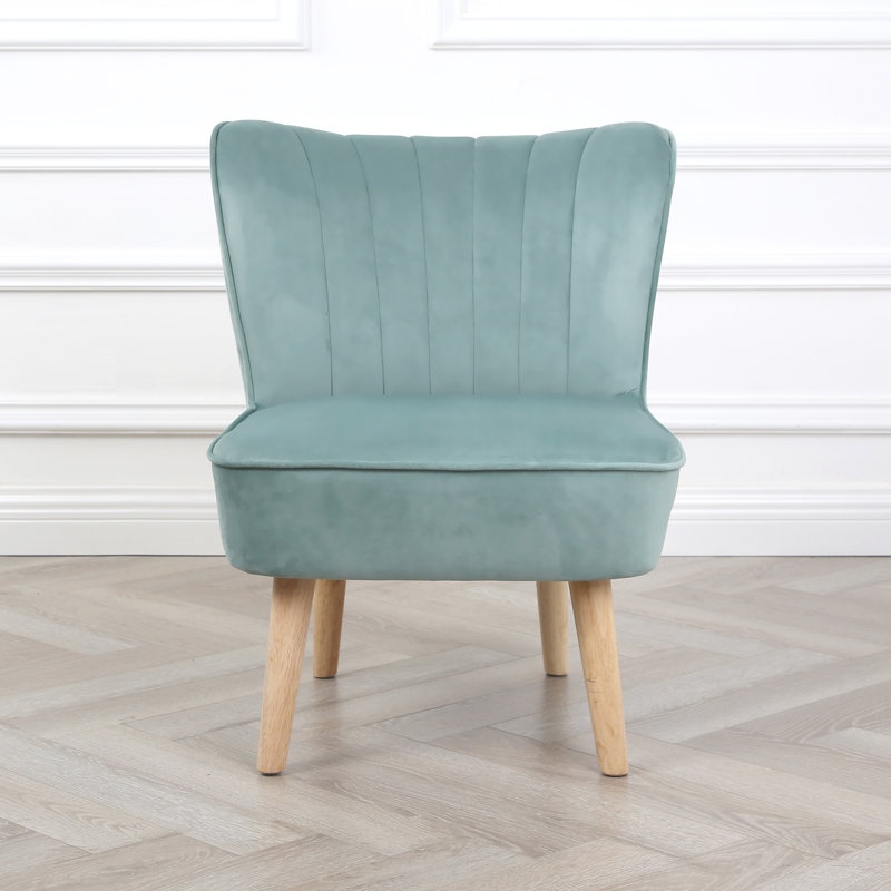 Mariestad - Low Velvet Occasional Chair, Blue