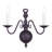 Benedetto Steel Candle Wall Light-578280112