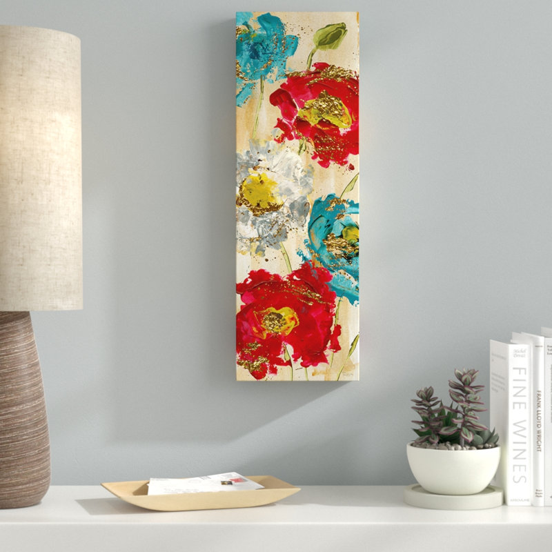 «Poppy Spirit I», reproduction sur toile, H 20 po x l 60 po x P 1,5 po