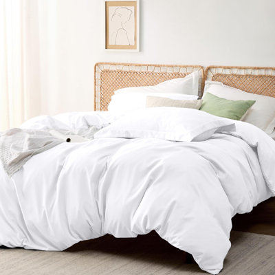 Onorino Luxury 4-Piece Dyed Duvet Set with Pillowcases or Fitted sheet (4 in 1)