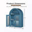 Armoire murale arquée avec portes vitrées et tablettes réglables-133672445
