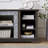 Mantel Stone TV Media Stand With With Faux Stacked Stone Surround, Modern Entertainment Console With Open Storage Space,Grey, 58.31"W*15.39"D*26.06"H-71520664