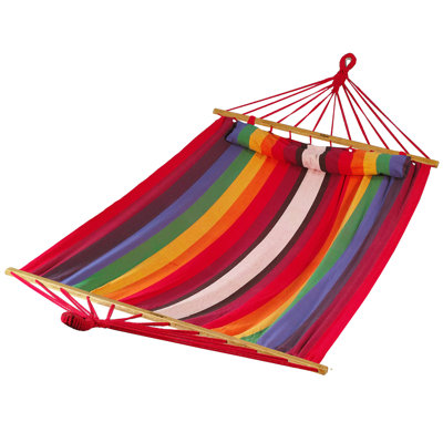 Hamac des Caraïbes avec coussin et quincaillerie de suspension, 48 po de large, Téquila Sunrise