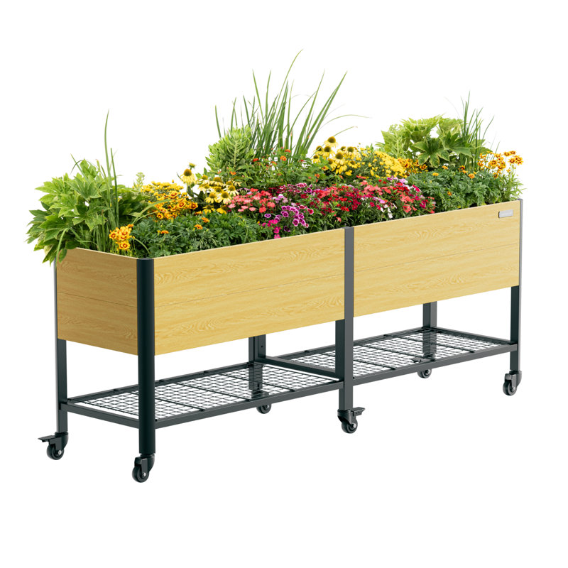 Pot de fleurs surélevé pour l'extérieur de 36 po de hauteur et 96 po de longueur