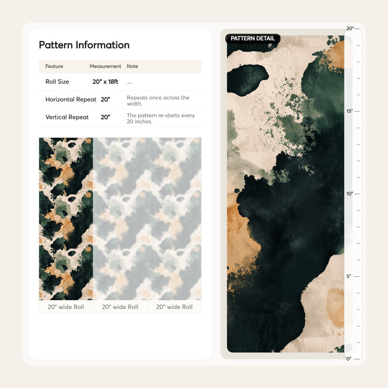 Papier peint adhésif vert forêt Camo Forest