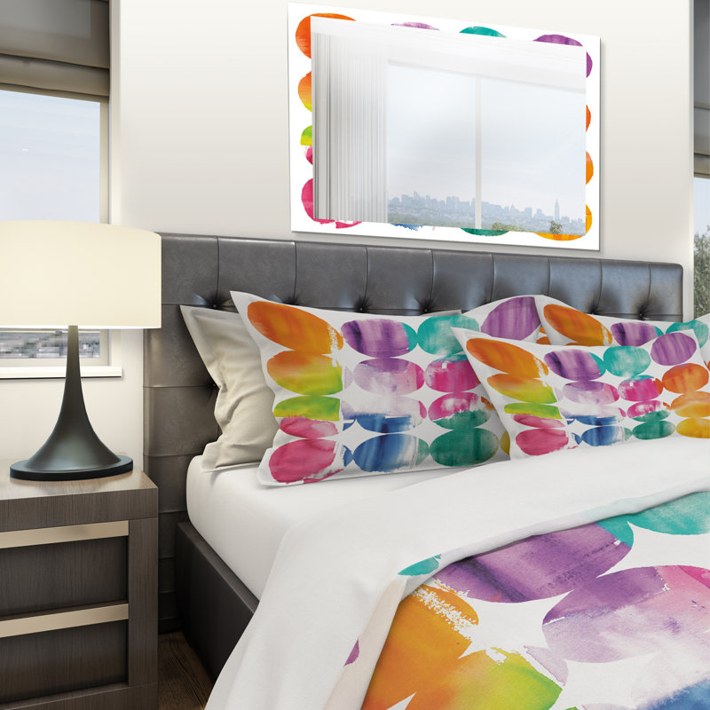 Circle Abstract Colourfields - Modern & Contemporary Duvet Cover Set - Microfiber Polyester, Full/Queen Duvet Cover + 2 Shams