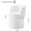 Upholstered Vanity Stool with Storage-680583567