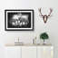 Elephants Crossing Paths Paint Splash - Picture Frame Graphic Art-56915591-56915590