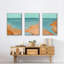 «Out On The Sandbar I», reproduction sur toile 3 pièces-91887015-91887016