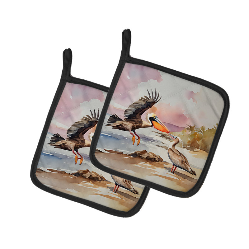 Caroline's Treasures Nautical Collection Polyester Potholder Set