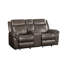 Causeuse en cuir Lydia Aire Motion avec port USB et console Lydia