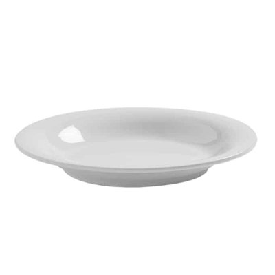BOWL, MEL, WHITE, WIDE RIM, 16 OZ.