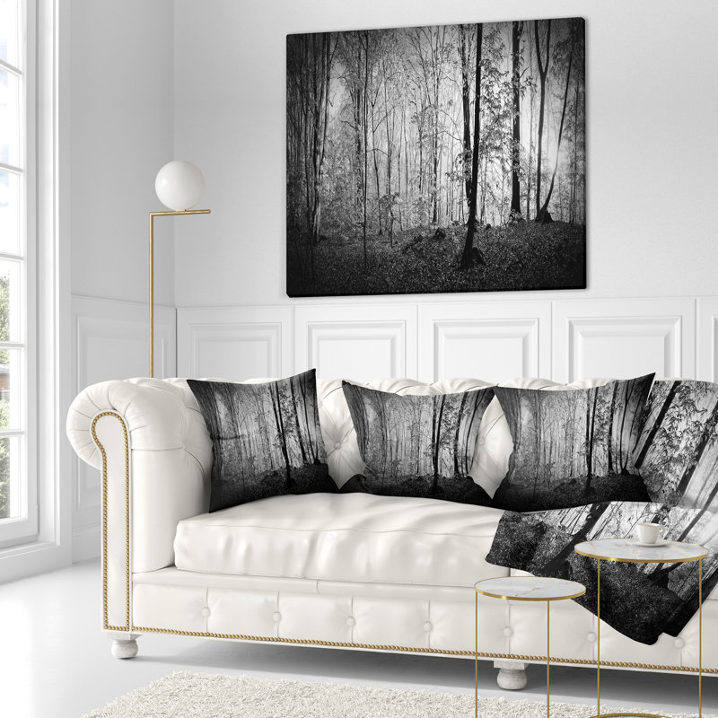 Coussin paysage, 18 po x 18 po, Coussin décoratif