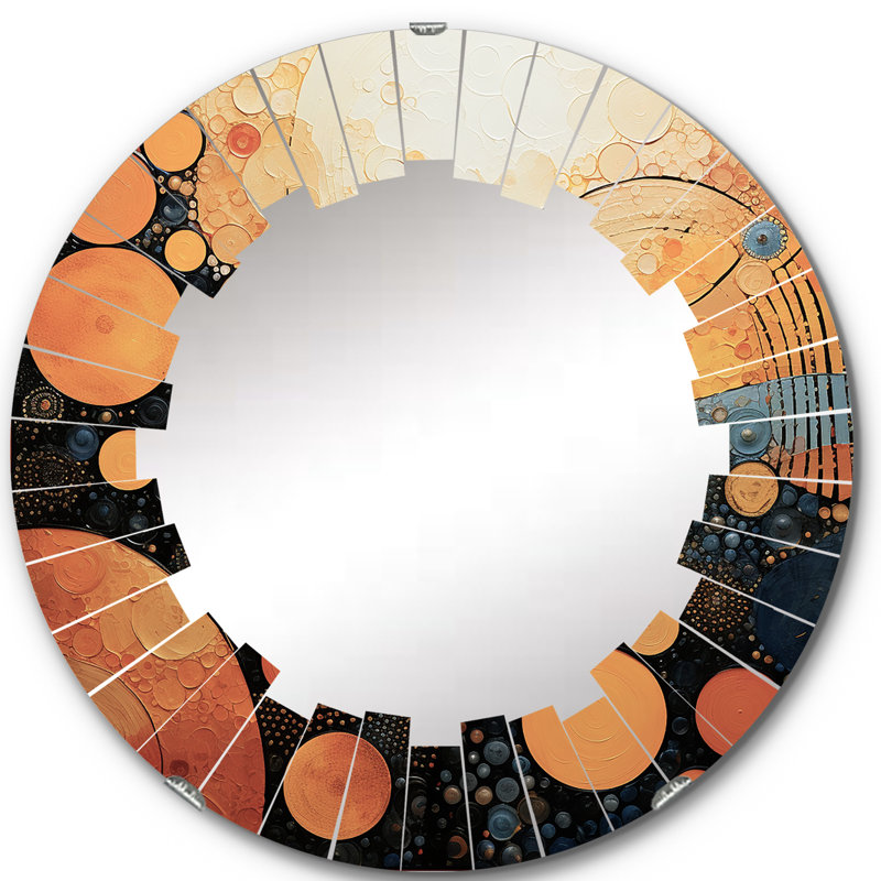 Miroir mural rond Cullens, 24 po x 24 po