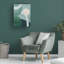 Art mural sur toile tendue - "P Planète lumière I" Grace Popp pour décoration de salon, de chambre à coucher ou de bureau - 24 x 32