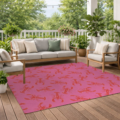 Tapis d'extérieur décoratif homard