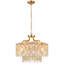 Lustre en cristal 6 lumières Modern Gold Modern