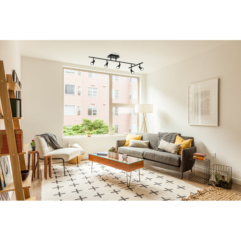 51.5'' 5 -Light Swing Arm Track Track Kit with Dimmable