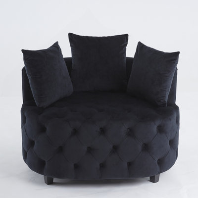 Accent Chair / Classical Barrel Chair for living room / Modern Leisure Sofa Chair by House of Hampton