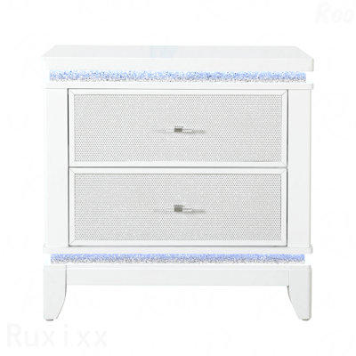 Table de chevet blanche ADALID
