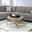 Table basse Weyton brun clair et champagne