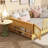 Twin Size Floor Platform Bed With Built-In Book Rack-340102642
