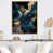 Toile avec cadre flottant or