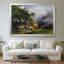 «The Hay Wagon in a Orage» par Frank Gauermann, toile tendue avec châssis, v. Milieu du 19e siècle-814755325-814755324-814755267