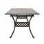 Table de salle à manger extensible en fer pour terrasse