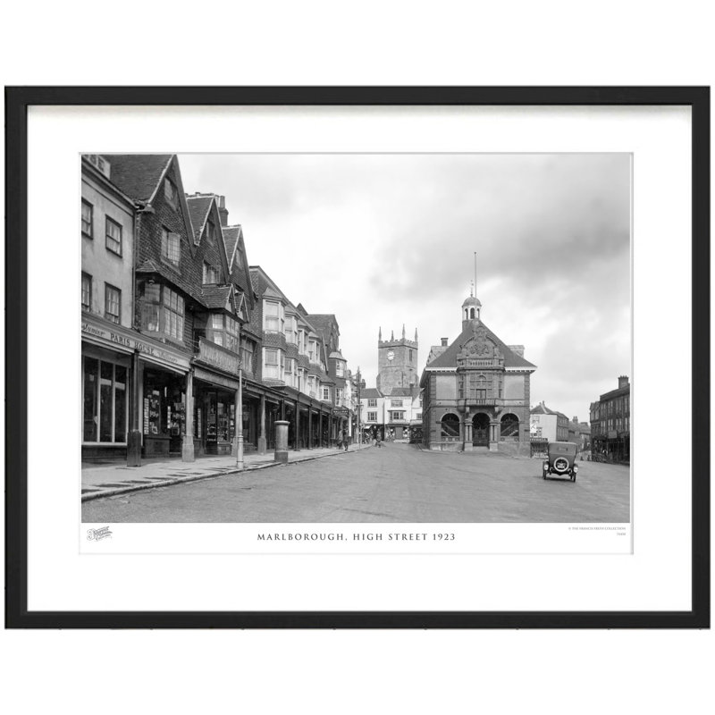 Marlborough, High Street 1923 - Single Picture Frame Print, 60cm H x 80cm W x 2.3cm D