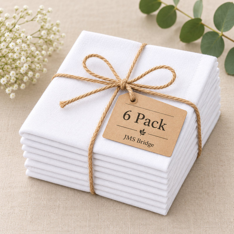 Cotton Blend Dinner Napkins – Set of 6