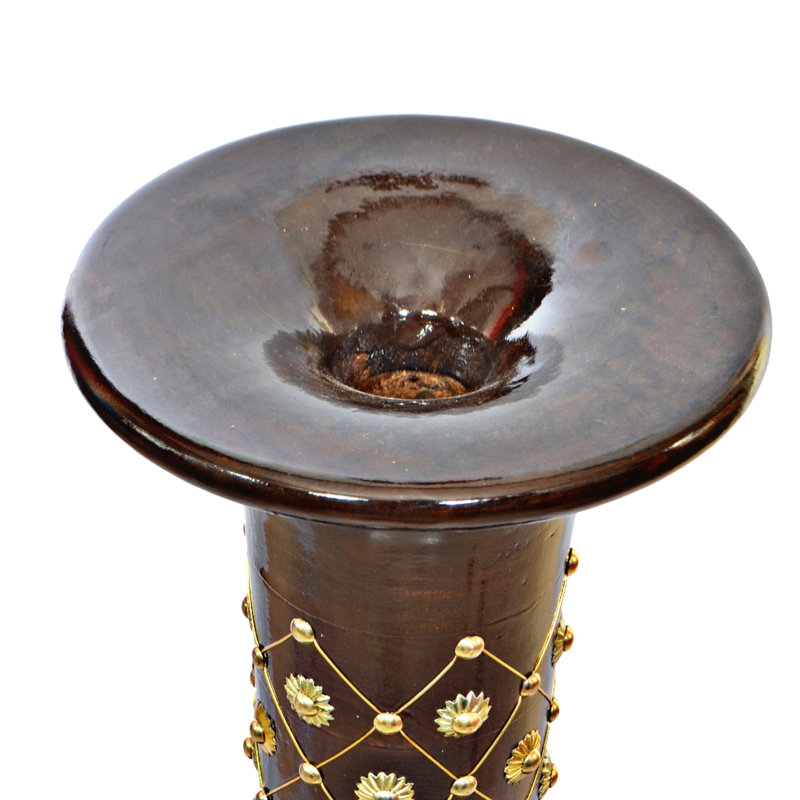 Alisbha Wood Floor Vase