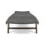 Chaise longue avec plateau coulissant