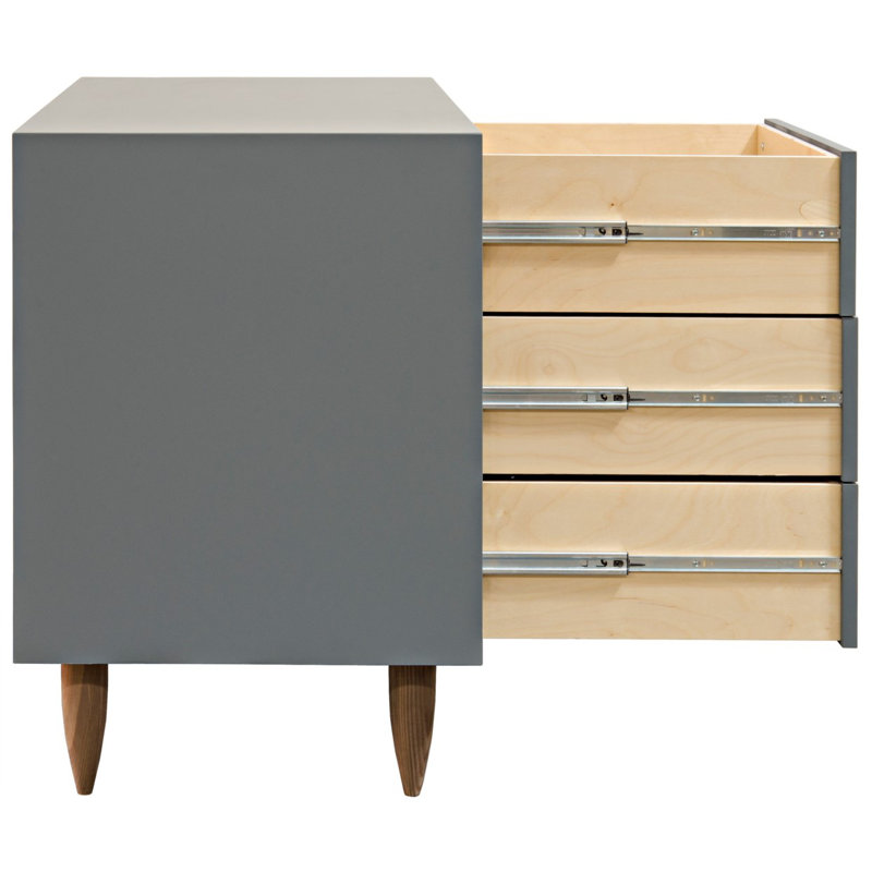 Commode double 6 tiroirs Williams, Ardoise