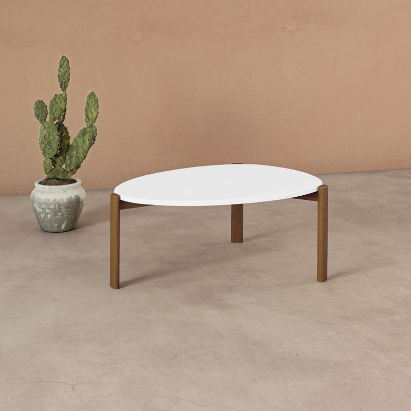 Jernya Coffee Table, Matte White