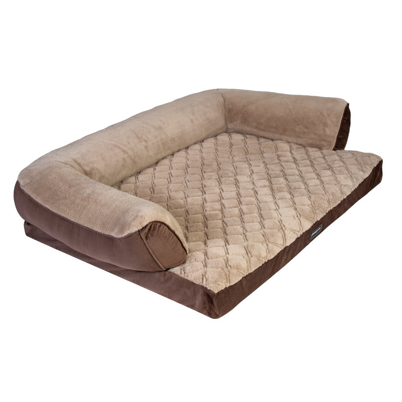 Lit pour animal de compagnie Beautyrest, Brun, Très grand (l 51 po x P 37 po x H 11 po)