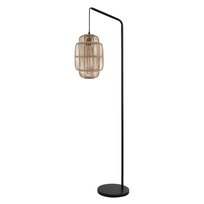 Bergan 160cm Black Arched Floor Lamp