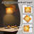Arc Floor Lamp Autumn Wood board fall leaves border Floor Lamps with Remote LED Lights Adjustable Lamp Shades Tall Standing Lamps for Reading Office Living Room