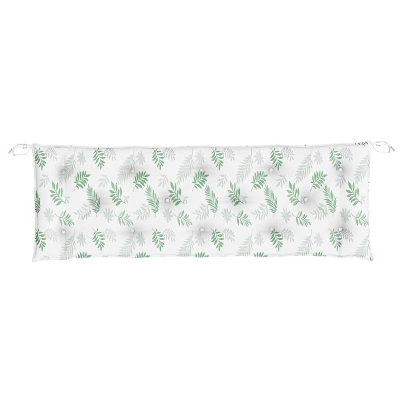 Coussin de banc en tissu Oxford, Blanc crème, H 2,8 po x l 39,4 po x P 19,7 po