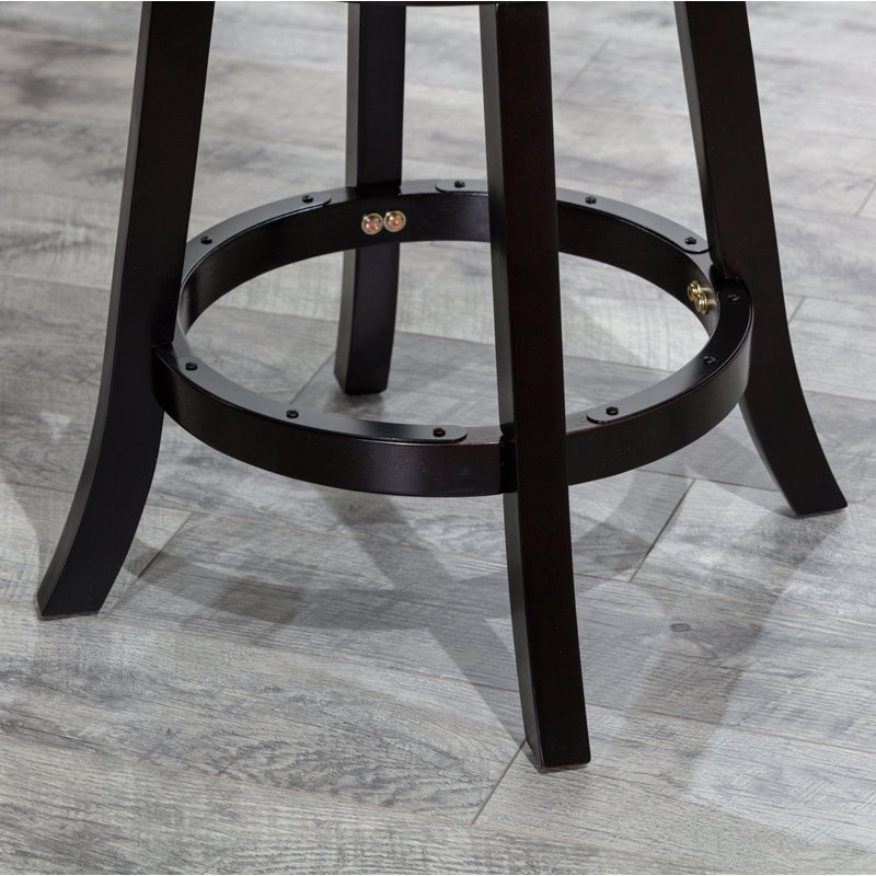 Tabouret pivotant à hauteur de comptoir, Beige, Noir