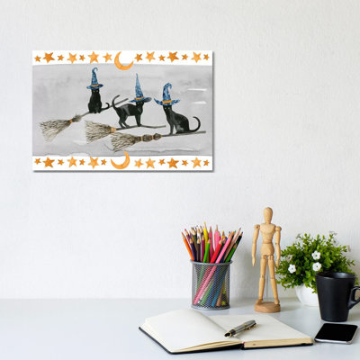 Black Cat Collection D by Grace Popp - No Frame Print on Canvas