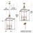 Jamiylah 4 - Light Lantern Rectangle Cage Kitchen Island Pendant Light Foyer