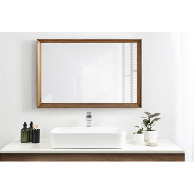 Cassandrea Decorative Wooden Rectangle Wall Mirror