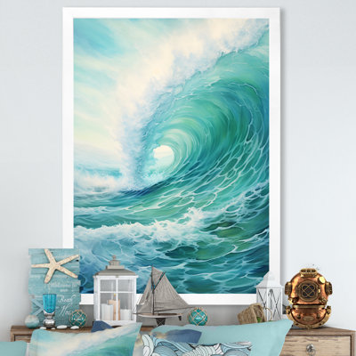 Tempête sarcelle et vague Expression III