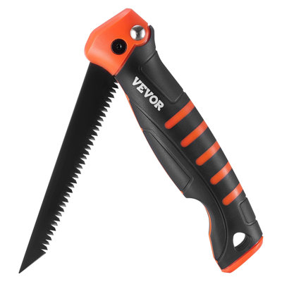 Folding Jab Saw, 5 in Foldable Jab Saw with Soft Grip Handle, Folding Drywall Saw with Triple Ground Teeth and Sharp Tip, for Drywall, Wood, PVC Pipes, Cement Board, Thin Sheets, Wall Panels