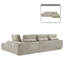 Canapé modulaire rembourré en fausse fourrure Boneless-1441587632-1441587635