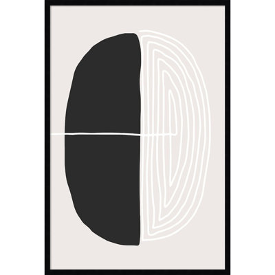 Black And White Oval by Incado